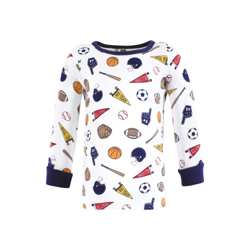 Hudson Baby Unisex Baby Cotton Pajama Set 2-Pack, Sports Fan