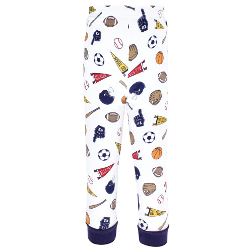 Hudson Baby Unisex Baby Cotton Pajama Set 2-Pack, Sports Fan