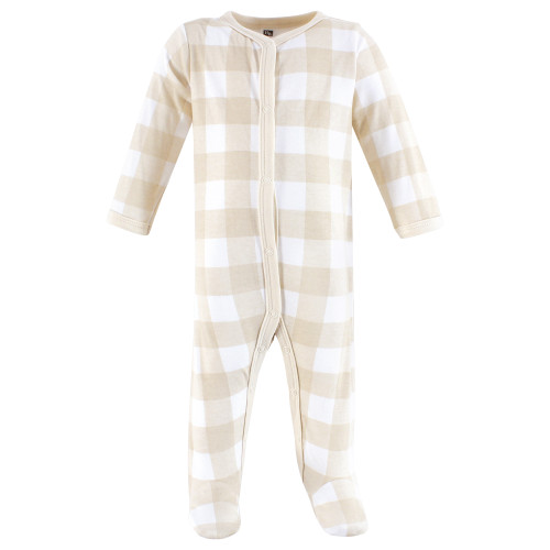 Hudson Baby Unisex Baby Cotton Sleep and Play 3-Pack, Neutral Safari