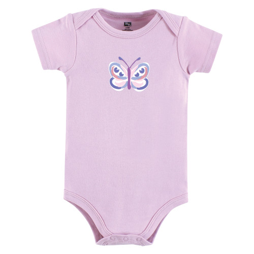 Hudson Baby Unisex Baby Cotton Bodysuits 3-Pack, Modern Floral