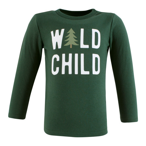 Hudson Baby Unisex Baby Long Sleeve T-Shirts 5-Pack, Happy Camper Camo