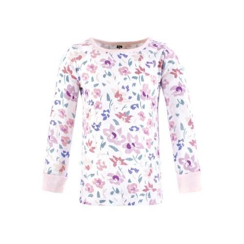 Hudson Baby Unisex Baby Cotton Pajama Set 2-Pack, Modern Floral