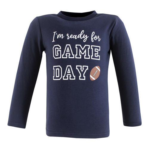 Hudson Baby Unisex Baby Long Sleeve T-Shirts 5-Pack, Football Huddles