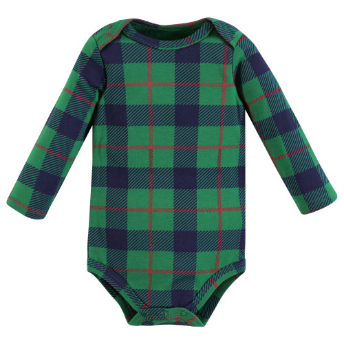 Hudson Baby Unisex Baby Cotton Long-Sleeve Bodysuits 3-Pack, Nutcracker