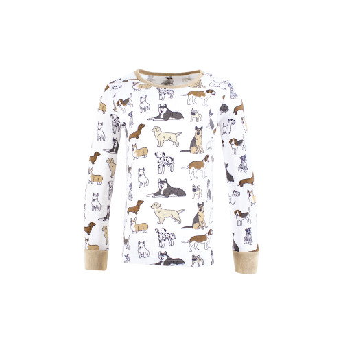 Hudson Baby Unisex Baby Cotton Pajama Set 4-Pack, Navy Dogs