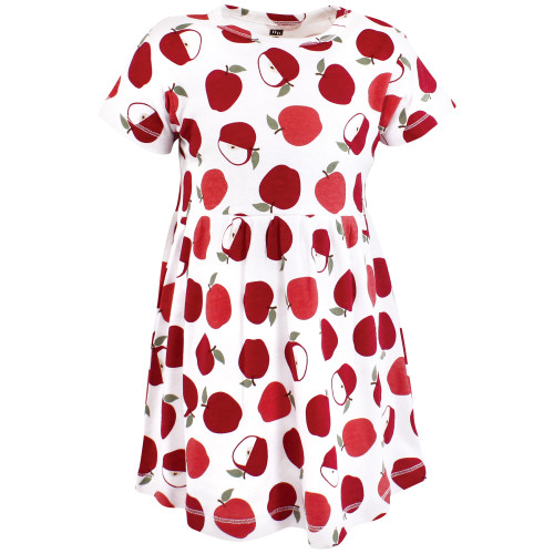 Hudson Baby Girls Cotton Dresses 2-Pack, Apple Sage