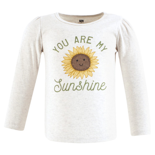 Hudson Baby Unisex Baby Long Sleeve T-Shirts 5-Pack, Sunflower Apples