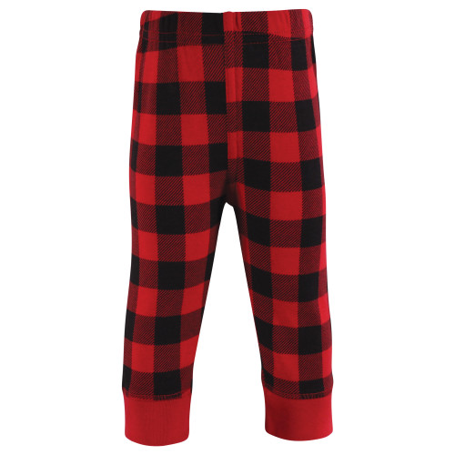 Hudson Baby Unisex Baby Cotton Pants and Leggings 4-Pack, Christmas Basic