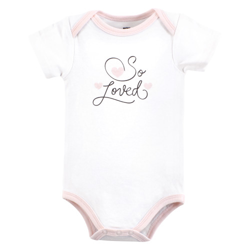 Hudson Baby Unisex Baby Cotton Bodysuits 5-Pack, Swan