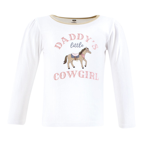 Hudson Baby Unisex Baby Long Sleeve T-Shirts 5-Pack, Cowgirl