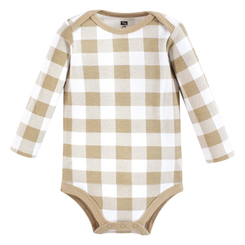 Hudson Baby Unisex Baby Cotton Long-Sleeve Bodysuits 5-Pack, Happy Camper Camo