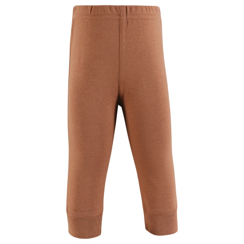 Hudson Baby Unisex Baby Cotton Pants and Leggings 4-Pack, Sage Brown