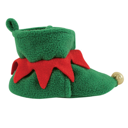 Hudson Baby Unisex Baby Cozy Fleece Booties, Elf