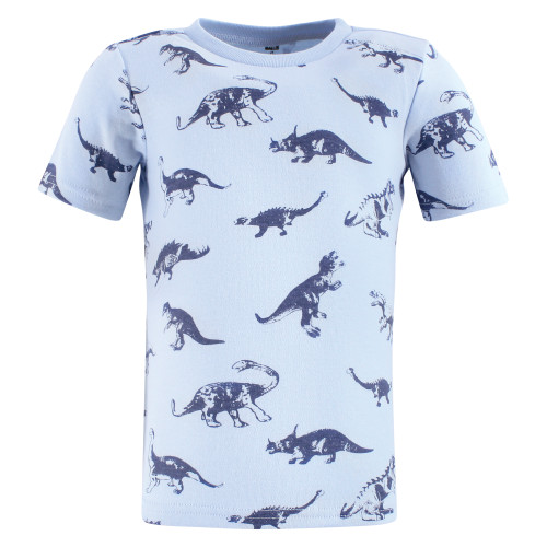 Hudson Baby Unisex Baby Short Sleeve T-Shirts 5-Pack, Dino