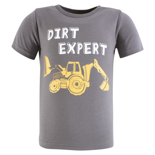 Hudson Baby Unisex Baby Short Sleeve T-Shirts 5-Pack, Construction