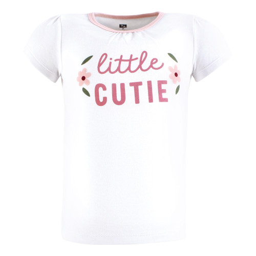 Hudson Baby Unisex Baby Short Sleeve T-Shirts 5-Pack, Fun Floral