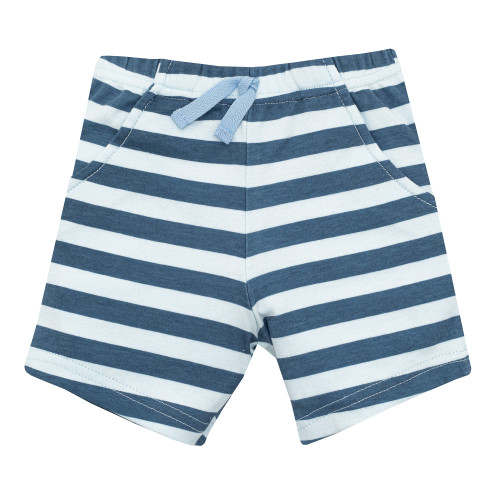 Hudson Baby Cotton Bodysuit, Shorts and Shoe Set, Blue Whaley Awesome