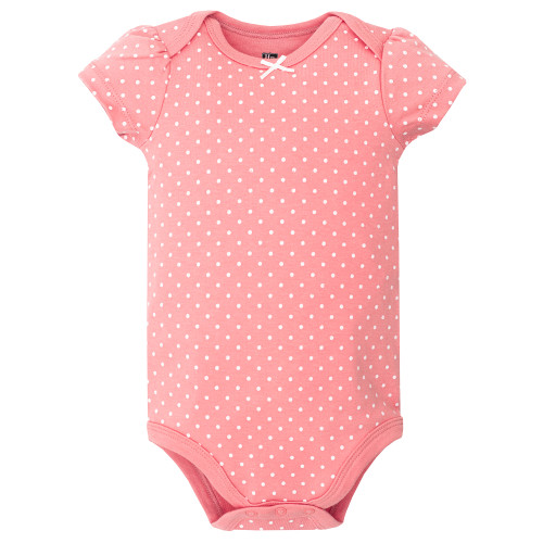 Hudson Baby Cotton Bodysuits 5-Pack, Pastel Wildflower