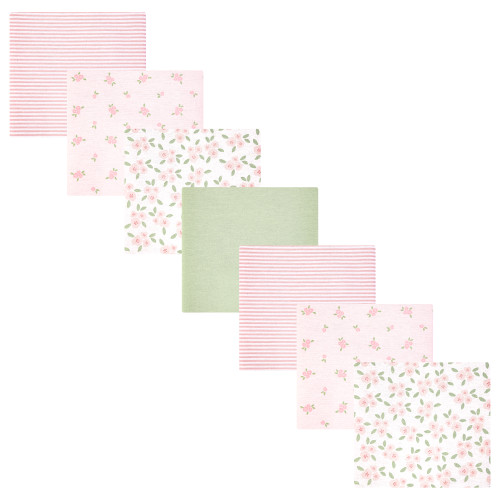 Hudson Baby Cotton Flannel Receiving Blankets Bundle, Sweet Little Floral