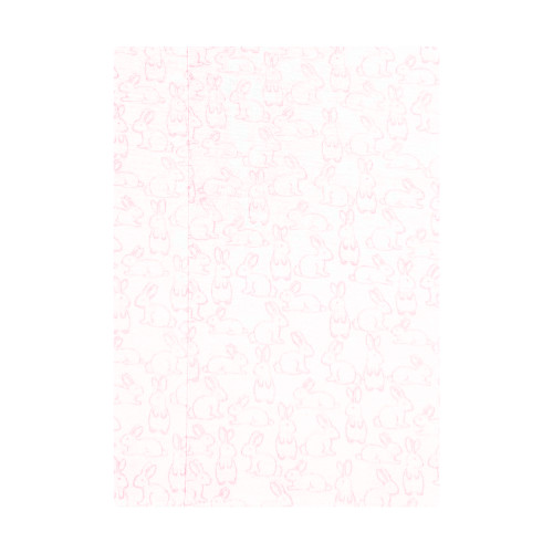 Hudson Baby Cotton Flannel Burp Cloths, Wispy Wild Flower Bunny