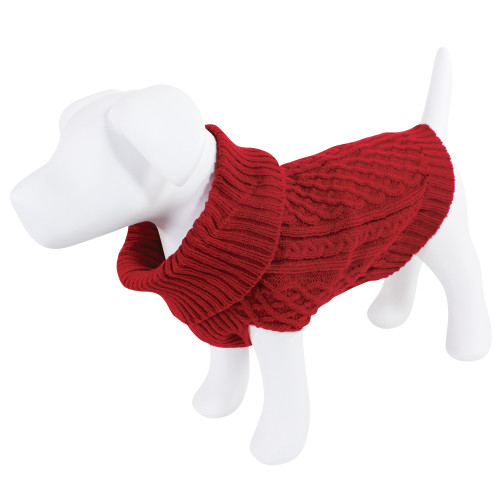 Luvable Friends Pet Sweater, Red