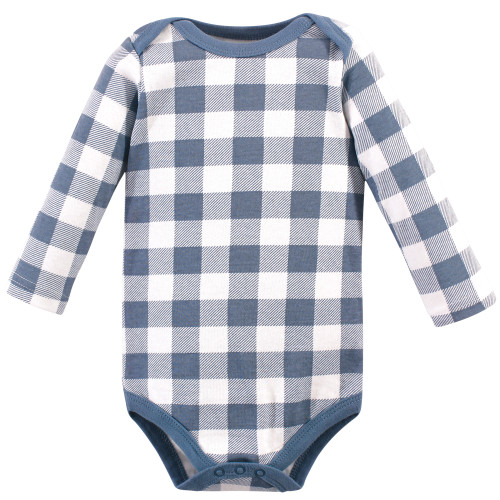 Hudson Baby Cotton Long-Sleeve Bodysuits 5-Pack, Little Bear