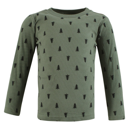Hudson Baby Thermal Long Sleeve Tees 5pk, Bear Tree