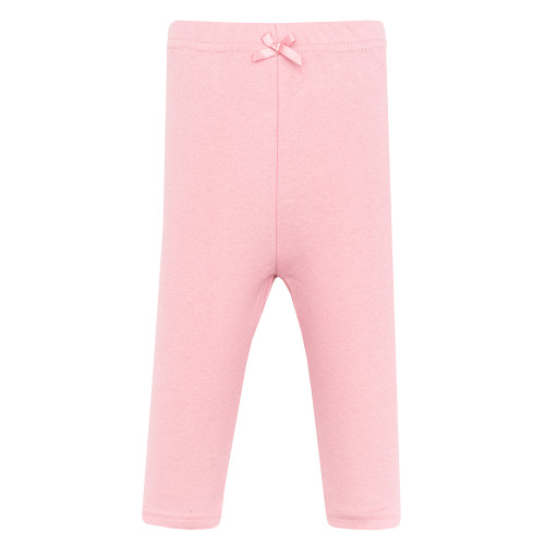 Hudson Baby Infant Girls Cotton Pants and Leggings 4-Pack, White Hearts