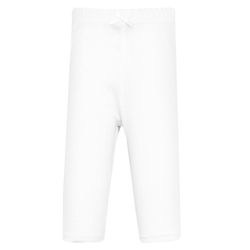 Hudson Baby Infant Girls Cotton Pants and Leggings 4-Pack, White Hearts
