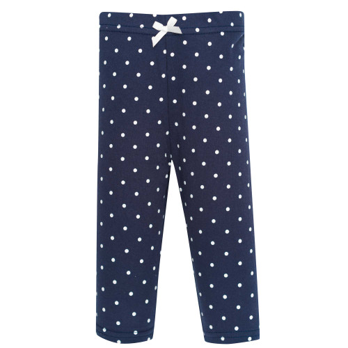 Hudson Baby Unisex Baby Cotton Pants and Leggings 4-Pack, Blue Butterflies