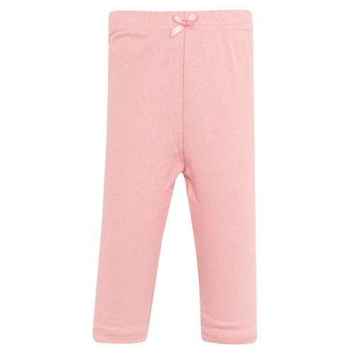 Hudson Baby Infant Girls Cotton Pants and Leggings 4-Pack, Leopard And Hearts