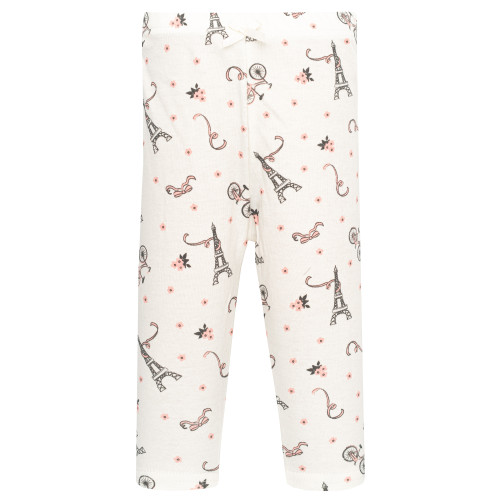 Hudson Baby Unisex Baby Cotton Pants and Leggings 4-Pack, Paris
