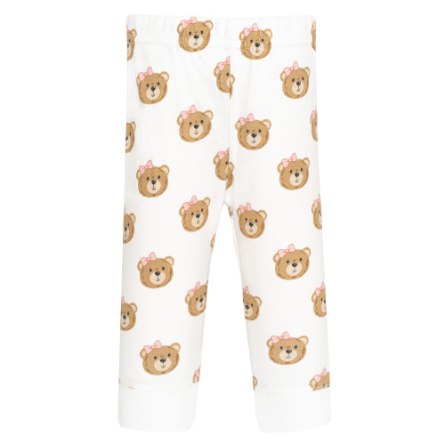 Hudson Baby Unisex Baby Cotton Pants and Leggings 4-Pack, Loved Teddy Bear