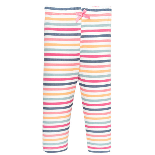 Hudson Baby Infant Girls Cotton Pants and Leggings 4-Pack, Sunshine