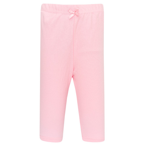 Hudson Baby Infant Girls Cotton Pants and Leggings 4-Pack, Sunshine