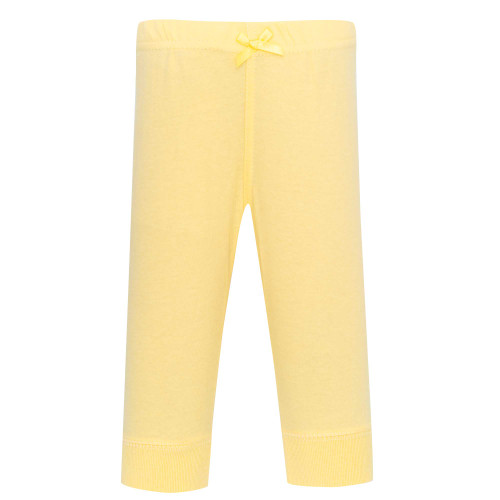 Hudson Baby Unisex Baby Cotton Pants and Leggings 4-Pack, Lt Blue Lemon