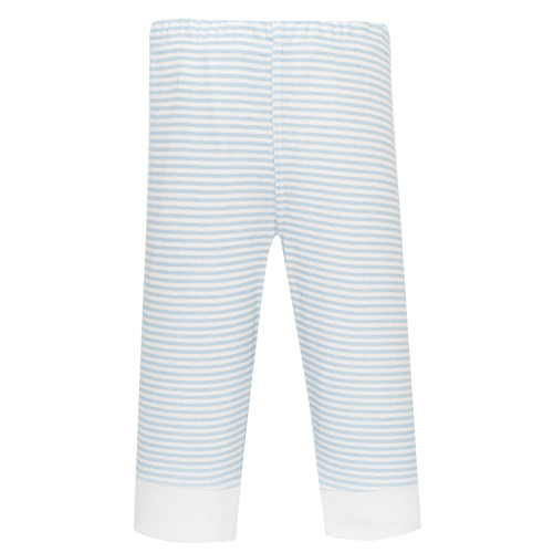 Hudson Baby Unisex Baby Cotton Pants and Leggings 4-Pack, Lt Blue Lemon