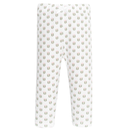 Hudson Baby Unisex Baby Cotton Pants and Leggings 4-Pack, Wild Rose Modern Floral