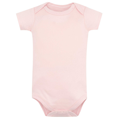 Hudson Baby Infant Girls Cotton Bodysuits 7-Pack, Pink Bow Basic