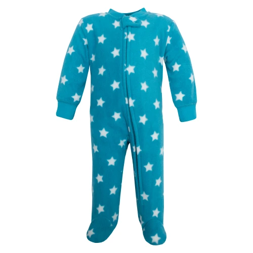 Hudson Baby Infant Boys Fleece Sleep and Play 2-Pack, Happy Planets