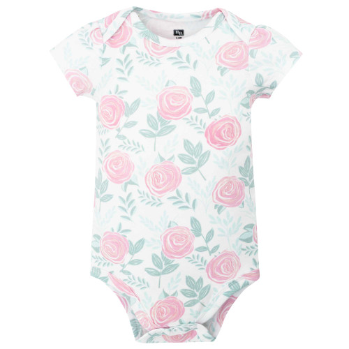 Hudson Baby Unisex Baby Cotton Bodysuit, Pant and Bib Set, Mamas Girl Bow