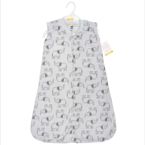 Hudson Baby Infant Boys Plush Sleeping Bag, Sack, Blanket, Gray Elephant