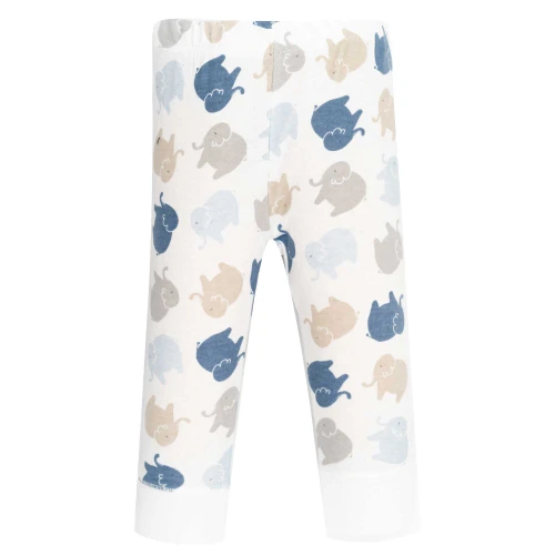Hudson Baby Unisex Baby Cotton Pants and Leggings 4-Pack, Multi Color Boy Elephant