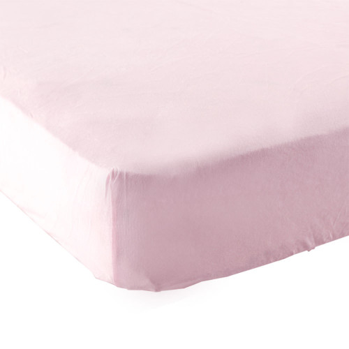 Luvable Friends Girl Fitted Portable Crib Sheet, Pink