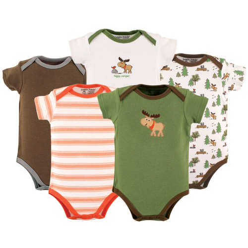 Luvable Friends Cotton Bodysuits, Moose