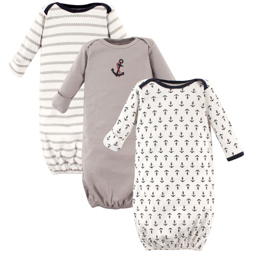 Luvable Friends Baby Boy Cotton Gowns, Boy Nautical, 0-6 Months | eBay