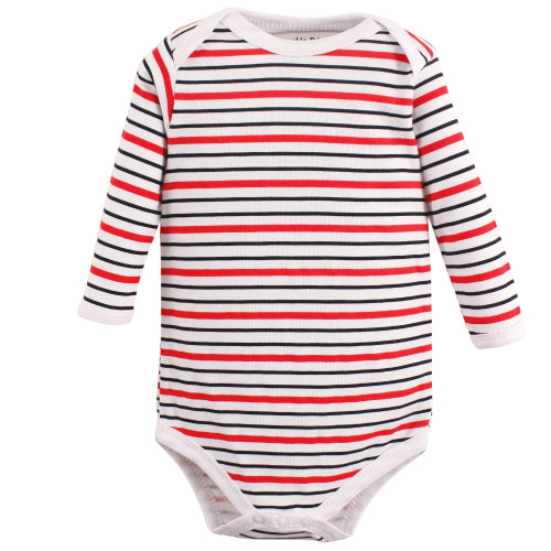 Luvable Friends Cotton Long-Sleeve Bodysuits, Speedy