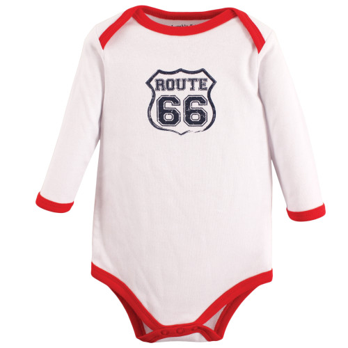 Luvable Friends Cotton Long-Sleeve Bodysuits, Speedy