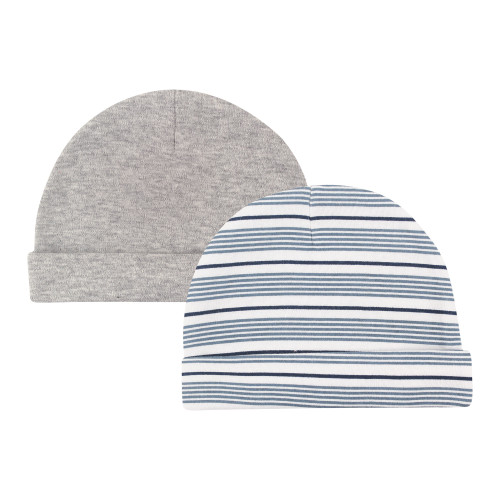 Hudson Baby Cotton Cap and Scratch Mitten Set, Aviation