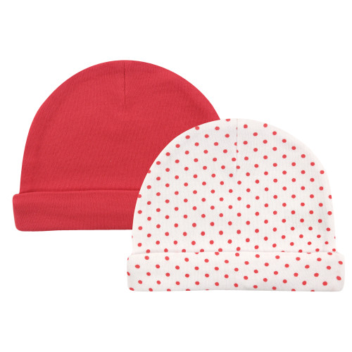 Hudson Baby Cotton Cap and Scratch Mitten Set, Strawberries
